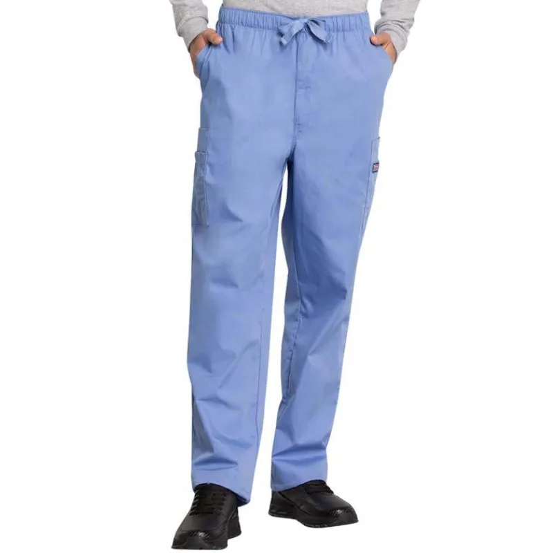 Cherokee Workwear Scrub Pants*Men's Zip Fly Cargo Scrub Pants-Short