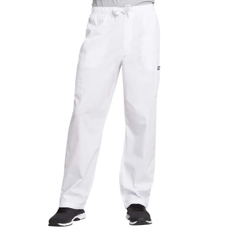 Cherokee Workwear Scrub Pants*Men's Zip Fly Cargo Scrub Pants -Talls