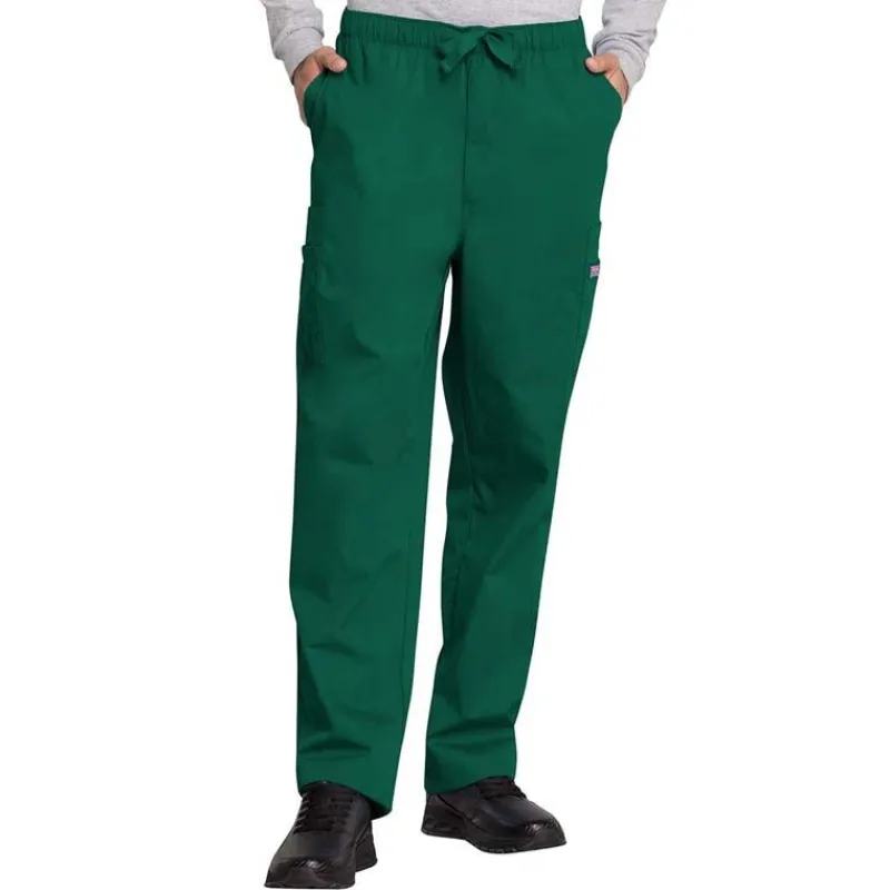 Cherokee Workwear Scrub Pants*Men's Zip Fly Cargo Scrub Pants -Talls