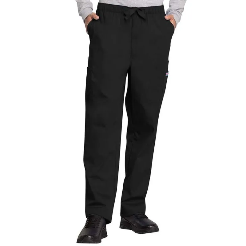 Cherokee Workwear Scrub Pants*Men's Zip Fly Cargo Scrub Pants-Short