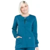 Cherokee WW Professionals Lab Coats & Jackets*Cherokee Workwear Professionals Women's Snap Front Warm-up Scrub Jacket