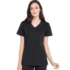 Cherokee WW Professionals Scrub Tops*Cherokee Workwear Professionals Women's Mock Wrap Scrub Top
