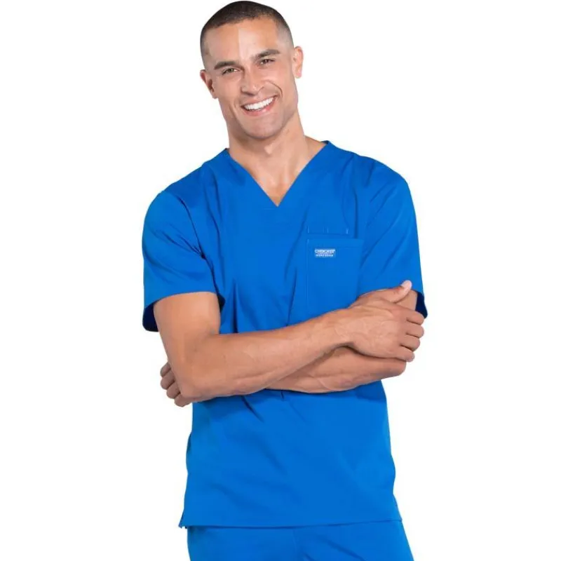 Cherokee WW Professionals Scrub Tops*Cherokee Workwear Professionals Men's V-Neck Scrub Top
