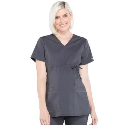 Cherokee WW Professionals Scrub Tops*Cherokee Workwear Professionals Women's Maternity Mock Wrap Scrub Top