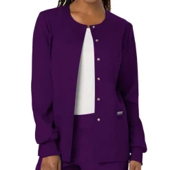Cherokee WW Revolution Lab Coats & Jackets*Cherokee Workwear Revolution Women's Snap Front Warm-Up Scrub Jacket