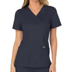 Cherokee WW Revolution Scrub Tops*Cherokee Workwear Revolution Women's Mock Wrap Scrub Top