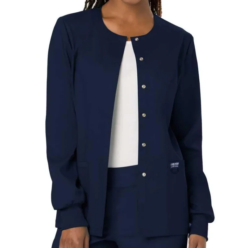 Cherokee WW Revolution Lab Coats & Jackets*Cherokee Workwear Revolution Women's Snap Front Warm-Up Scrub Jacket