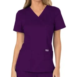 Cherokee WW Revolution Scrub Tops*Cherokee Workwear Revolution Women's Mock Wrap Scrub Top