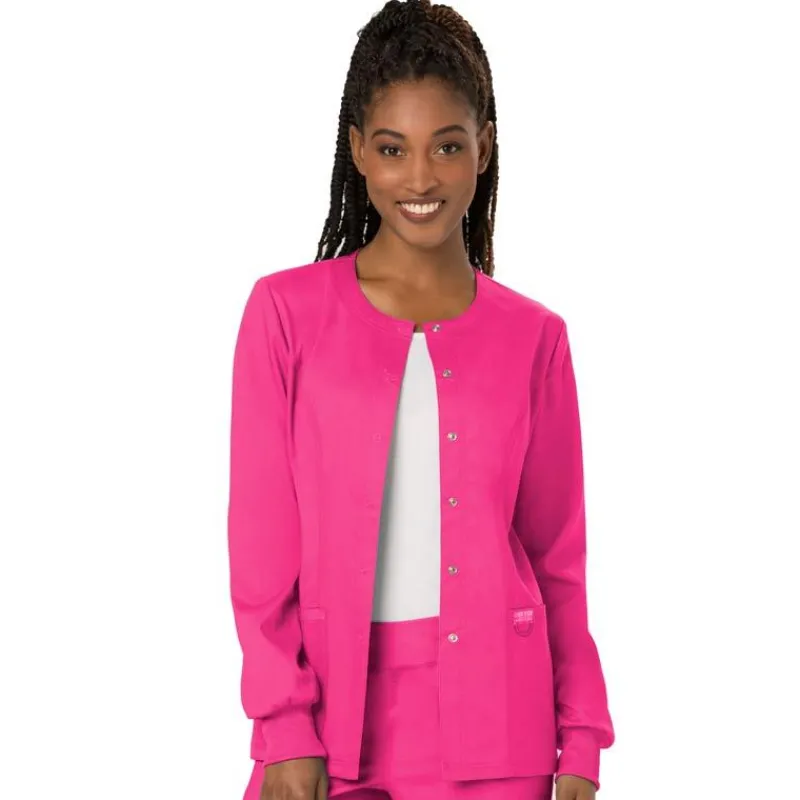 Cherokee WW Revolution Lab Coats & Jackets*Cherokee Workwear Revolution Women's Snap Front Warm-Up Scrub Jacket