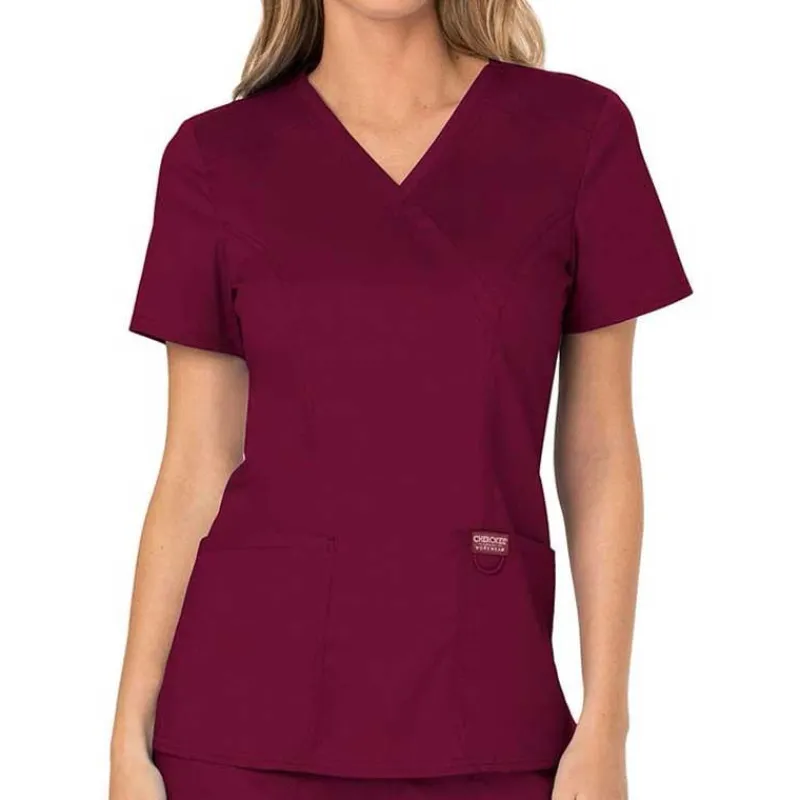 Cherokee WW Revolution Scrub Tops*Cherokee Workwear Revolution Women's Mock Wrap Scrub Top
