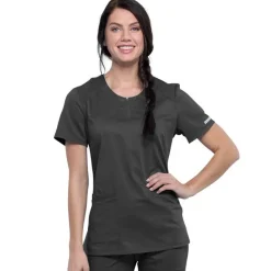Cherokee WW Revolution Scrub Tops*Cherokee Workwear Revolution Women's Round Neck Scrub Top