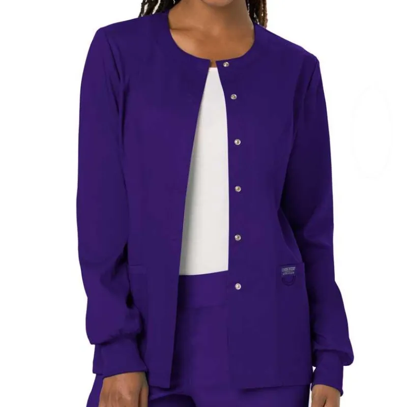 Cherokee WW Revolution Lab Coats & Jackets*Cherokee Workwear Revolution Women's Snap Front Warm-Up Scrub Jacket