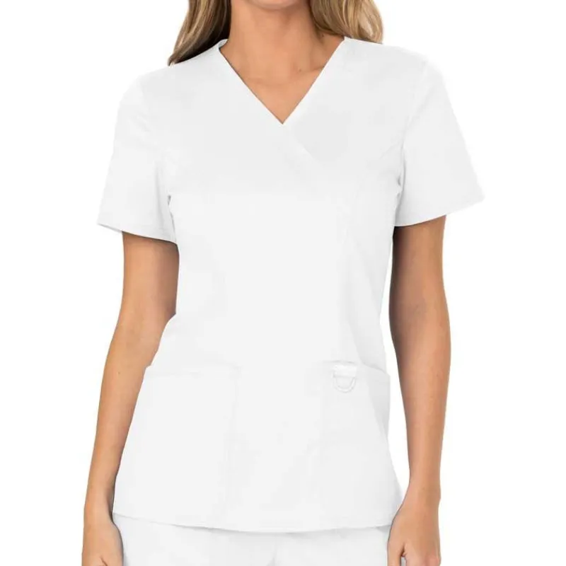 Cherokee WW Revolution Scrub Tops*Cherokee Workwear Revolution Women's Mock Wrap Scrub Top