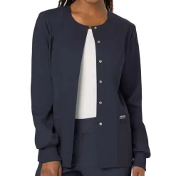 Cherokee WW Revolution Lab Coats & Jackets*Cherokee Workwear Revolution Women's Snap Front Warm-Up Scrub Jacket