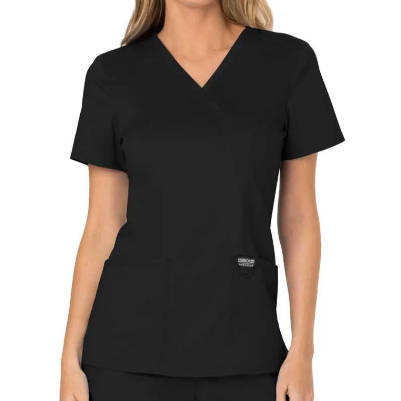 Cherokee WW Revolution Scrub Tops*Cherokee Workwear Revolution Women's Mock Wrap Scrub Top