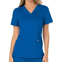 Cherokee WW Revolution Scrub Tops*Cherokee Workwear Revolution Women's Mock Wrap Scrub Top