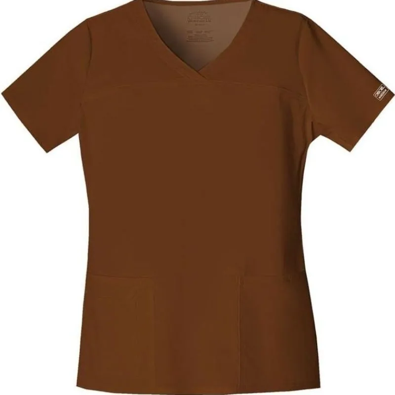 Cherokee Workwear Stretch Scrub Tops*Women's V-Neck Scrub Top