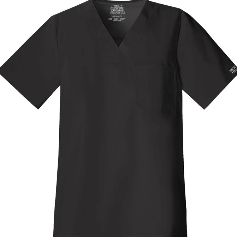 Cherokee Workwear Stretch Scrub Tops*Men's Stretch V Neck Scrub Top