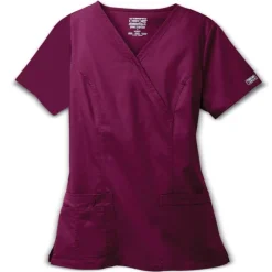 Cherokee Workwear Stretch Scrub Tops*Mock Wrap Scrub Top