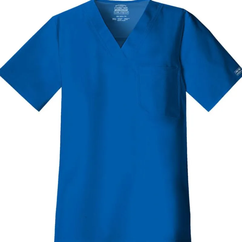 Cherokee Workwear Stretch Scrub Tops*Men's Stretch V Neck Scrub Top
