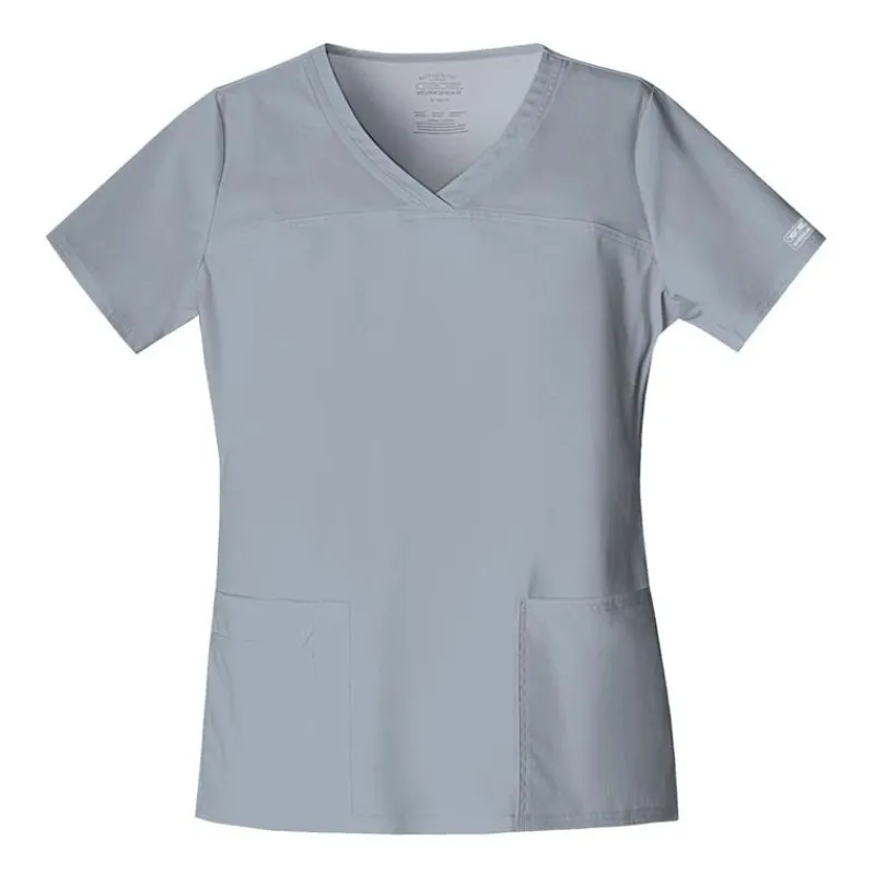 Cherokee Workwear Stretch Scrub Tops*Women's V-Neck Scrub Top