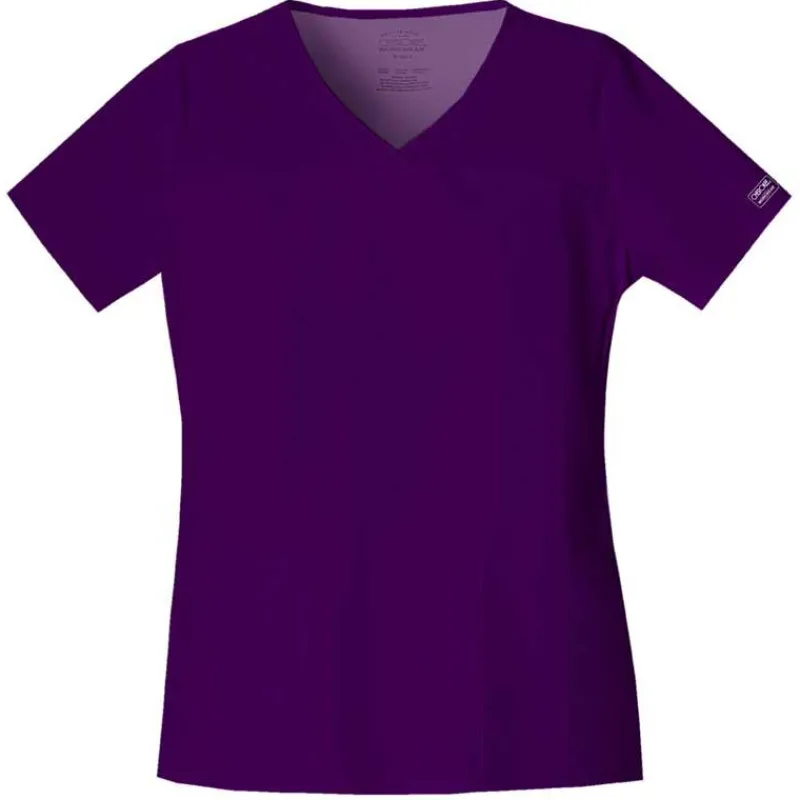 Cherokee Workwear Stretch Scrub Tops*Women's V-Neck Scrub Top