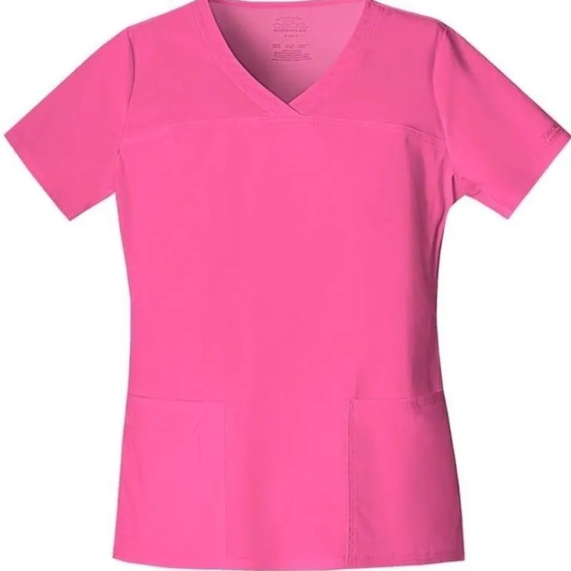 Cherokee Workwear Stretch Scrub Tops*Women's V-Neck Scrub Top