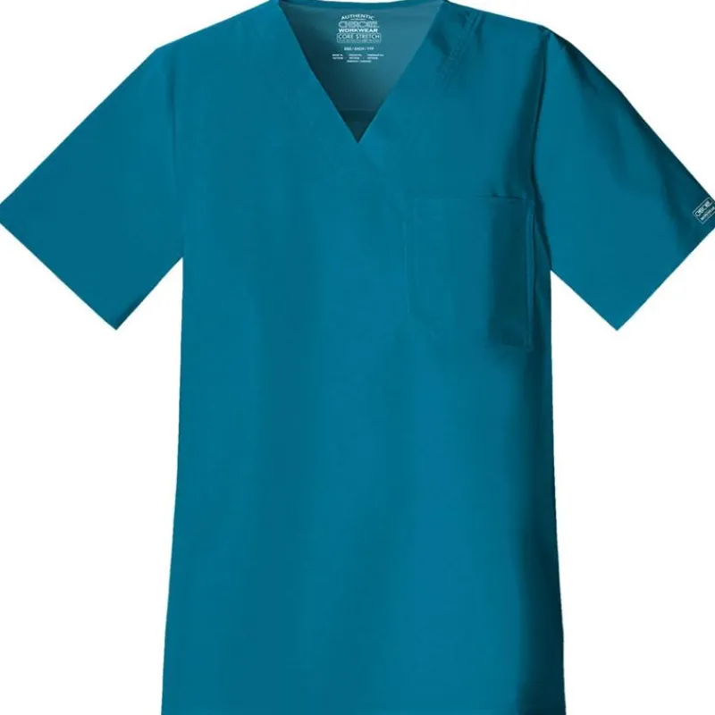 Cherokee Workwear Stretch Scrub Tops*Men's Stretch V Neck Scrub Top