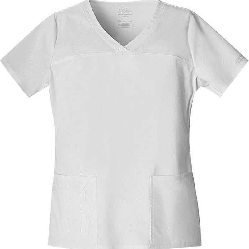 Cherokee Workwear Stretch Scrub Tops*Women's V-Neck Scrub Top