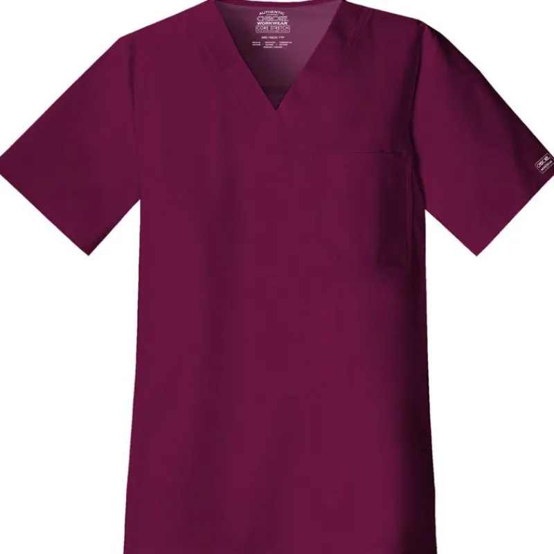 Cherokee Workwear Stretch Scrub Tops*Men's Stretch V Neck Scrub Top