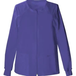 Cherokee Workwear Stretch Lab Coats & Jackets*Women's Zip Front Warm Up Scrub Jacket