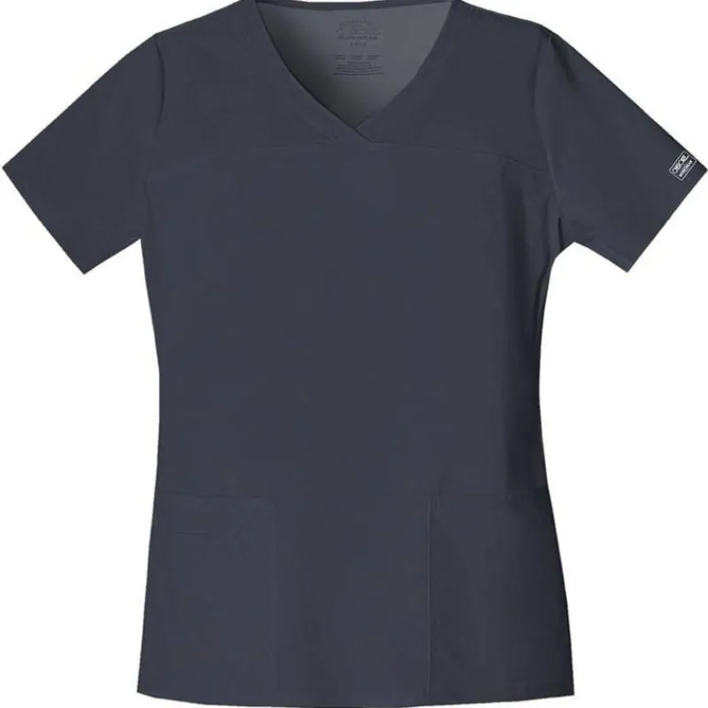 Cherokee Workwear Stretch Scrub Tops*Women's V-Neck Scrub Top