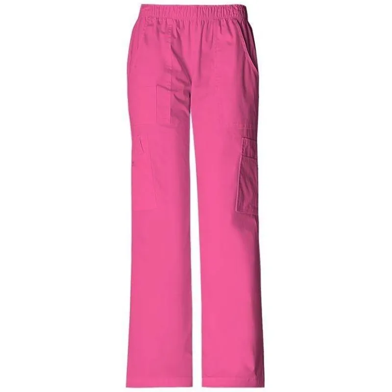 Cherokee Workwear Stretch Scrub Pants*Elastic Waist Scrub Pants - Petite