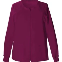 Cherokee Workwear Stretch Lab Coats & Jackets*Women's Zip Front Warm Up Scrub Jacket