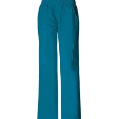 Cherokee Workwear Stretch Scrub Pants*Women's Elastic Waist Cargo Scrub Pants - Tall