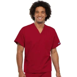 Cherokee Workwear Scrub Tops*Unisex V-Neck Scrub Top
