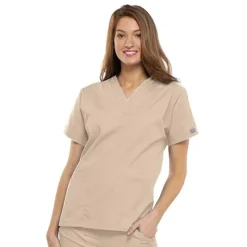 Cherokee Workwear Scrub Tops*V-Neck Tunic Scrub Top