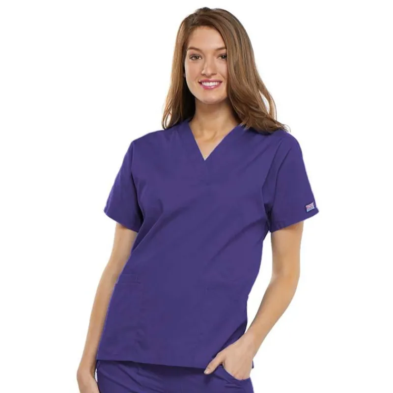 Cherokee Workwear Scrub Tops*V-Neck Tunic Scrub Top