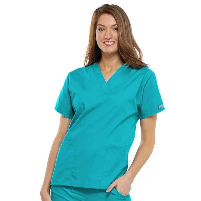 Cherokee Workwear Scrub Tops*V-Neck Tunic Scrub Top