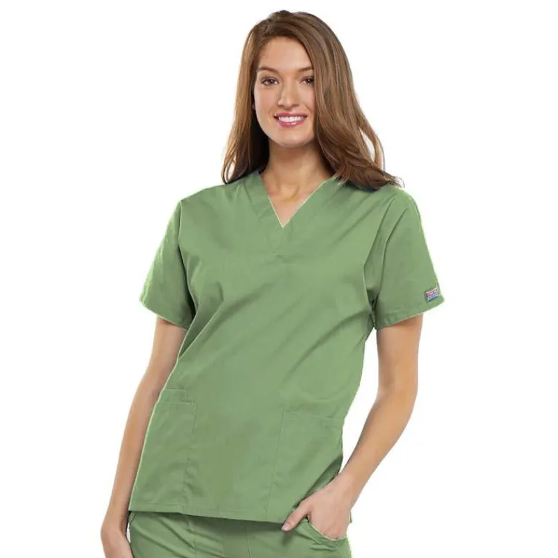 Cherokee Workwear Scrub Tops*V-Neck Tunic Scrub Top