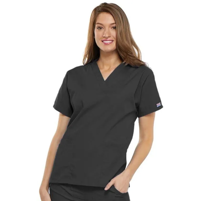 Cherokee Workwear Scrub Tops*V-Neck Tunic Scrub Top