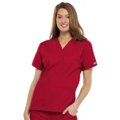 Cherokee Workwear Scrub Tops*V-Neck Tunic Scrub Top