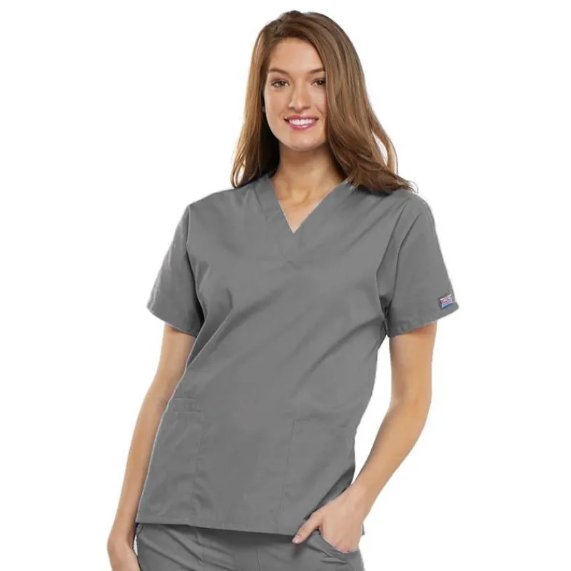 Cherokee Workwear Scrub Tops*V-Neck Tunic Scrub Top