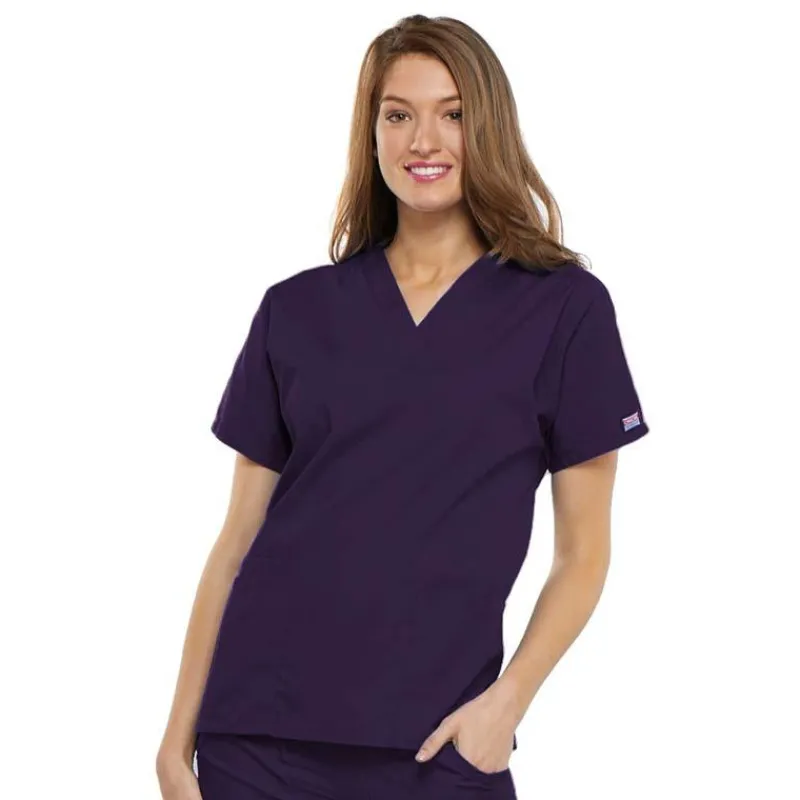 Cherokee Workwear Scrub Tops*V-Neck Tunic Scrub Top