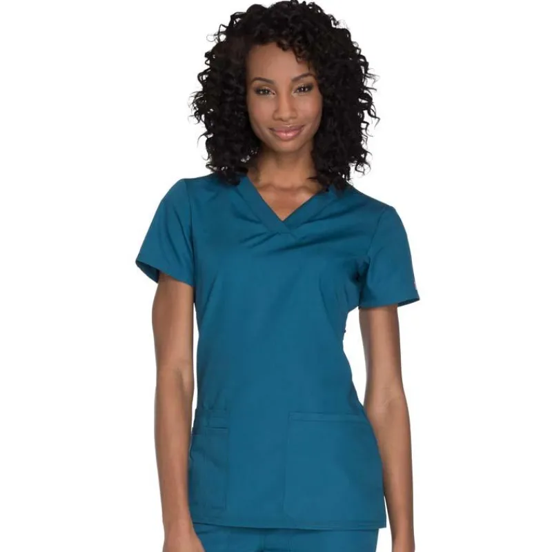 Cherokee Workwear Scrub Tops*Women's V-Neck Scrub Top