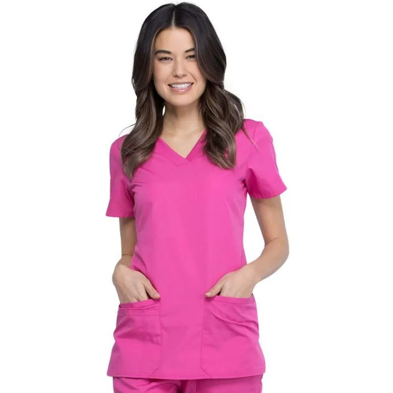 Cherokee Workwear Scrub Tops*Women's V-Neck Scrub Top