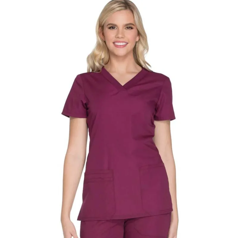 Cherokee Workwear Scrub Tops*Women's V-Neck Scrub Top