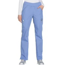 Cherokee Workwear Scrub Pants*Women's Pull-On Cargo Scrub Pant