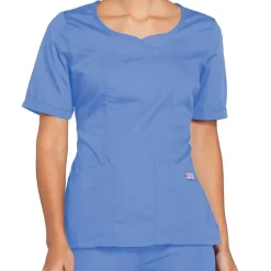 Cherokee Workwear Scrub Tops*Women's Novelty V-Neck Scrub Top