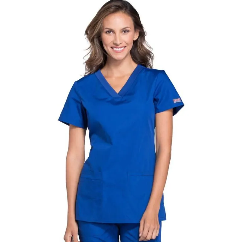 Cherokee Workwear Scrub Tops*Women's V-Neck Scrub Top